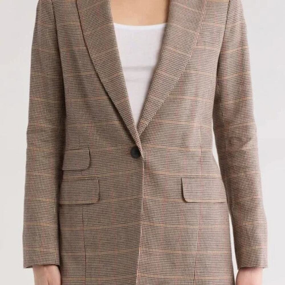 Rag & Bone Foster Plaid Blazer - 10 - Picture 4 of 7